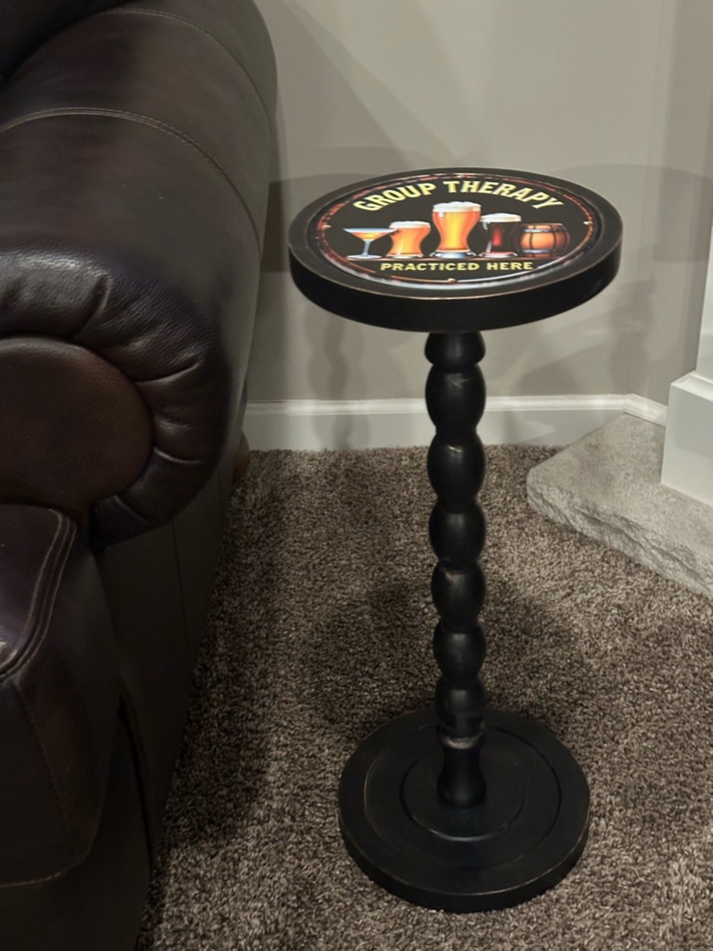 “Group Therapy Practiced Here” Drink Table™ | The Tipsy Topper™